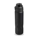 Borraccia termica in acciaio inox con tappo multifunzione 600ml color nero