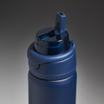 Borraccia termica in acciaio inox con tappo multifunzione 600ml color blu mare