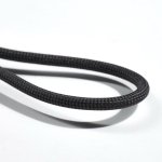 Portachiavi in plastica riciclata con cavo USB-C e ricarica rapida 60W color nero