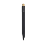 Penna in alluminio riciclato con meccanismo antistress e inchiostro nero color nero vue 11