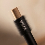 Penna in alluminio riciclato con meccanismo antistress e inchiostro nero color nero