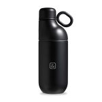 Borraccia termica in acciaio inox riciclato trasformabile in bicchiere 500ml color nero