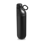 Borraccia termica in acciaio inox riciclato trasformabile in bicchiere 750ml color nero