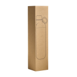 Borraccia termica in acciaio inox riciclato trasformabile in bicchiere 750ml color nero vue en boîte