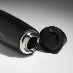 Borraccia termica in acciaio inox riciclato con supporto per cellulare 500ml color nero