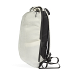 Zaino riflettente in plastica riciclata con chiusura arrotolabile 15,6'' color bianco