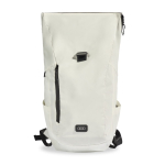 Zaino riflettente in plastica riciclata con chiusura arrotolabile 15,6'' color bianco