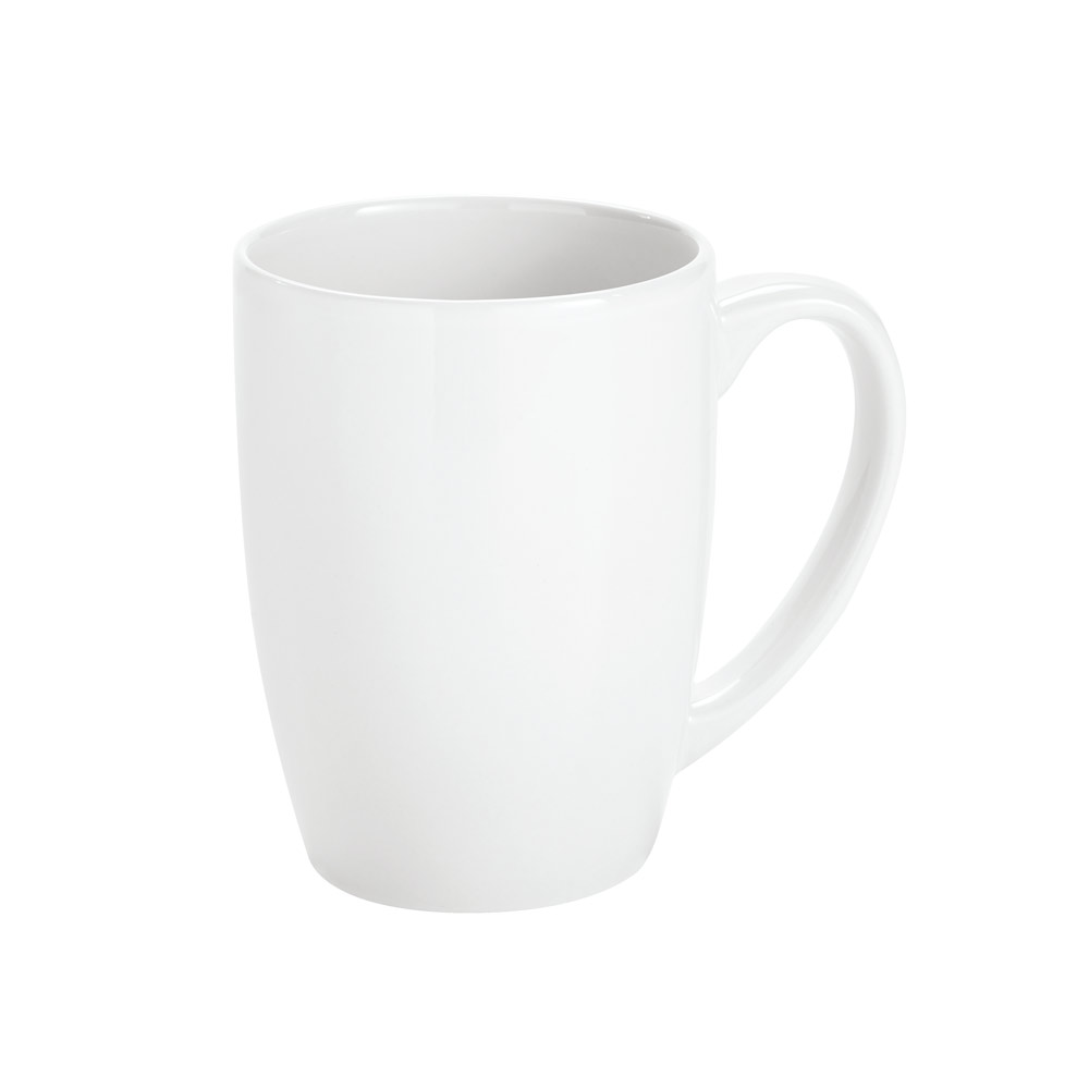 Tazze personalizzate economiche in ceramica 350ml Crescent Plus Economy