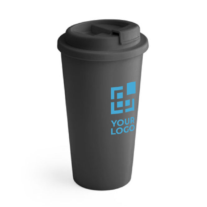 Bicchieri take away doppia parete con tappo a scorrimento 500ml Large