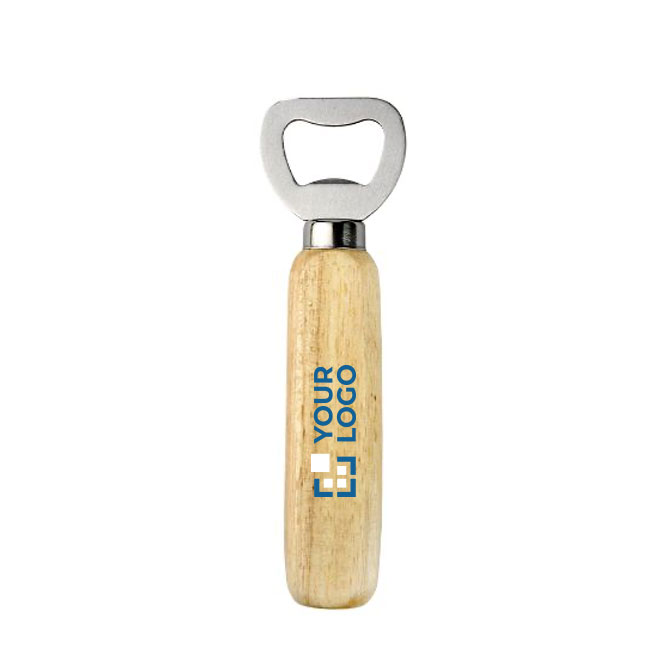 Classico apribottiglie personalizzabile con manico in legno