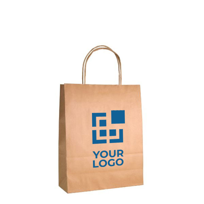 Piccole buste con logo per la spesa manici corti 115 g/m² Craft Mini