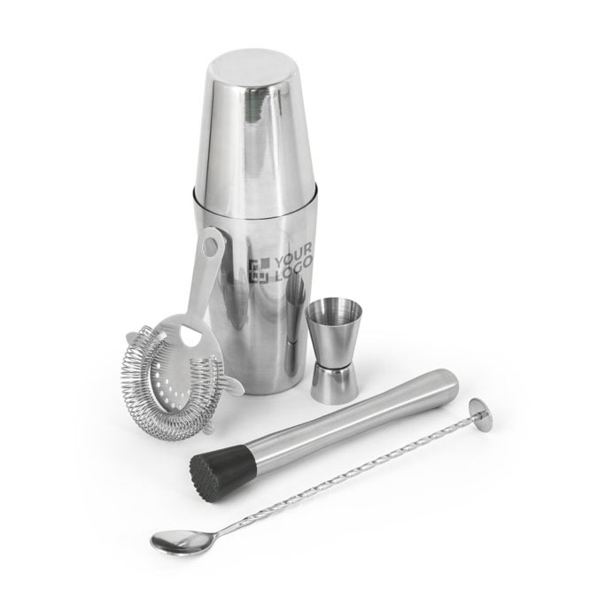 Set da cocktail con shaker da 750ml e altri accessori in acciaio Sommelier