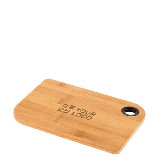 Taglieri in legno personalizzati con bordi rotondi e anello Hold