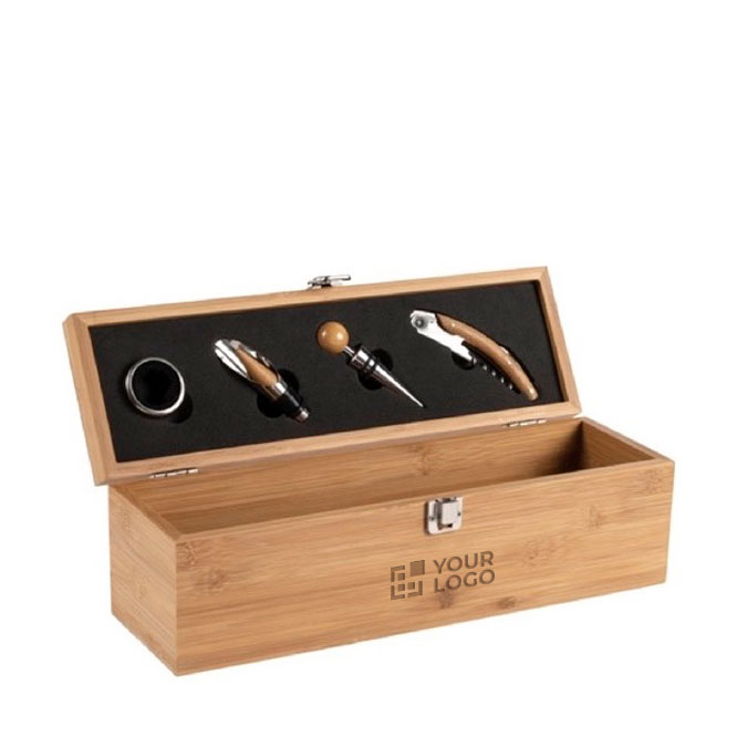 Set da vino personalizzati con cofanetto di bambù Semillon