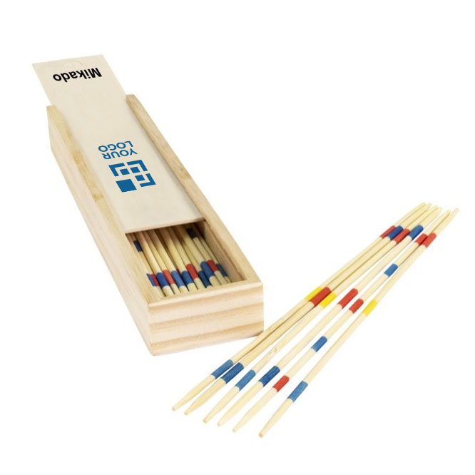 Gioco Shangai in legno in scatola di legno promozionale Miniwood