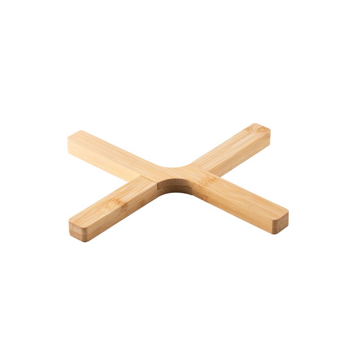 Sottopentola in legno di bambù a forma di X personalizzabile Bamboo