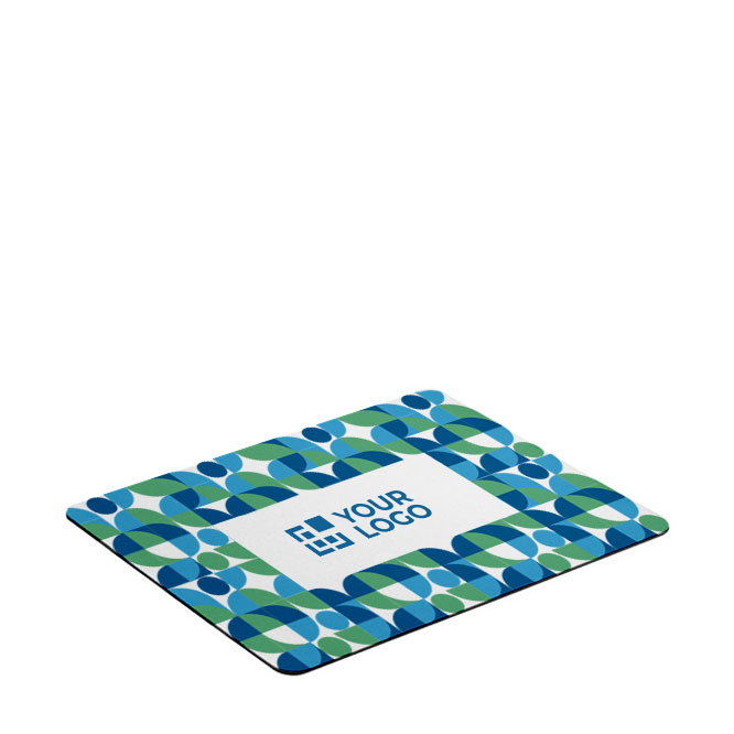 Mouse pad con superficie in poliestere e gomma sul fondo Sublim