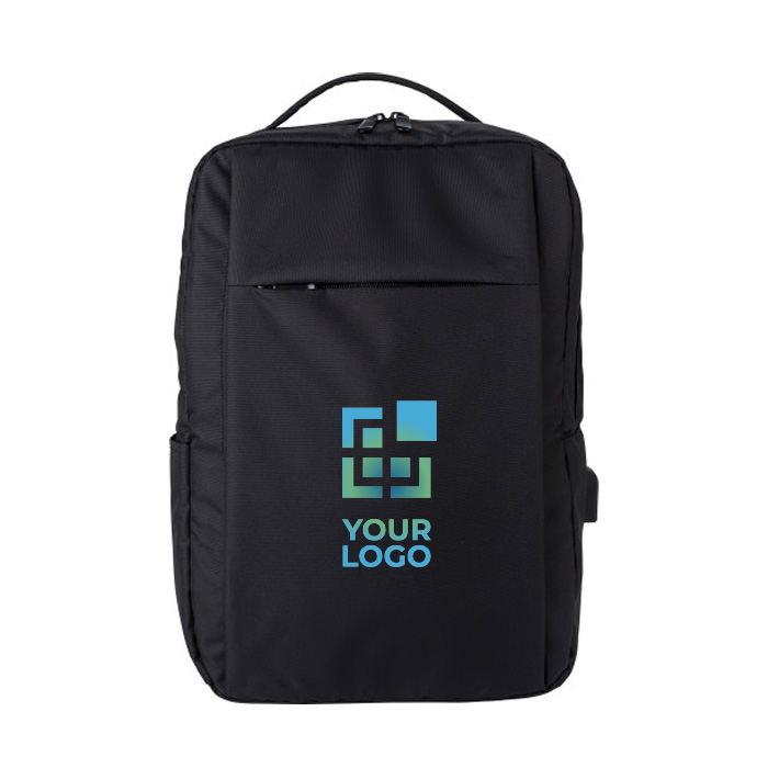 Zaini porta pc promozionali con USB e tasca porta pc 16'' Power RPET
