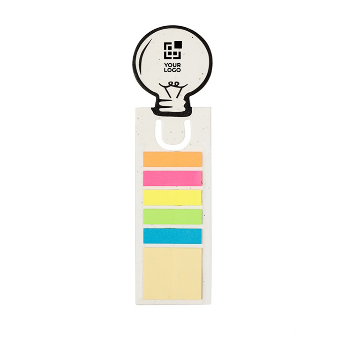Segnalibro con memo sticker due misure con righello