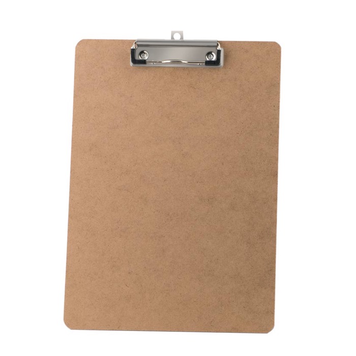 Cartellina portadocumenti personalizzata in MDF clip in metallo