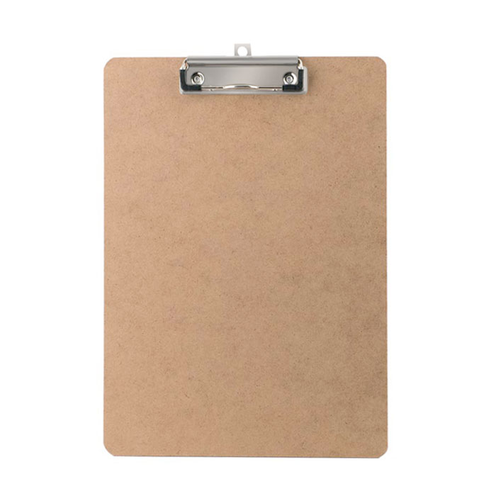 Cartellina portadocumenti personalizzata in MDF clip in metallo
