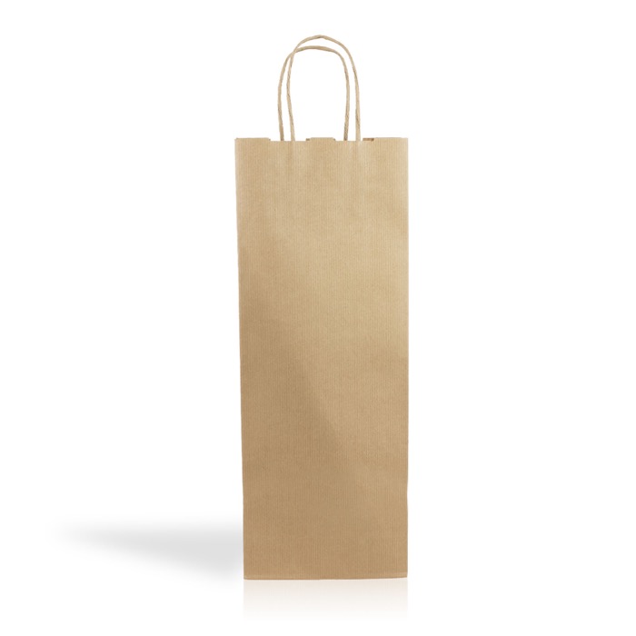 Busta per bottiglia di carta kraft da 120 g/m² con certificazione FSC