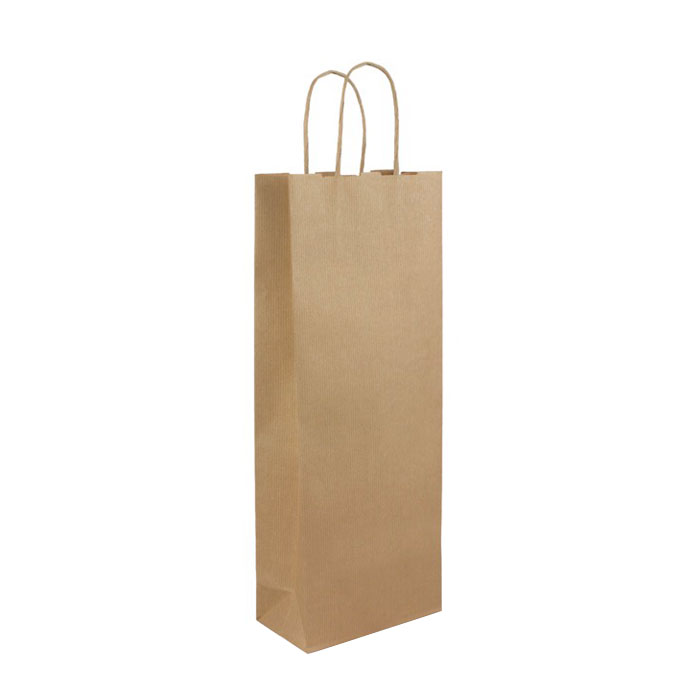 Busta per bottiglia di carta kraft da 120 g/m² con certificazione FSC