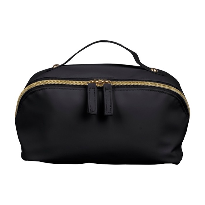 Beauty case in PU con ampio scomparto e manico per trasporto
