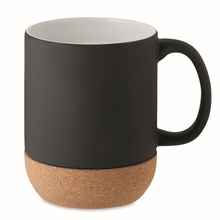 Salvadanaio In Ceramica Blu Sfumato Con Base E Coperchio In Sughero E Icona $ – 16,5 Cm, Design Originale Con Scritte "Wine Fund" E Livelli Di Risparmio