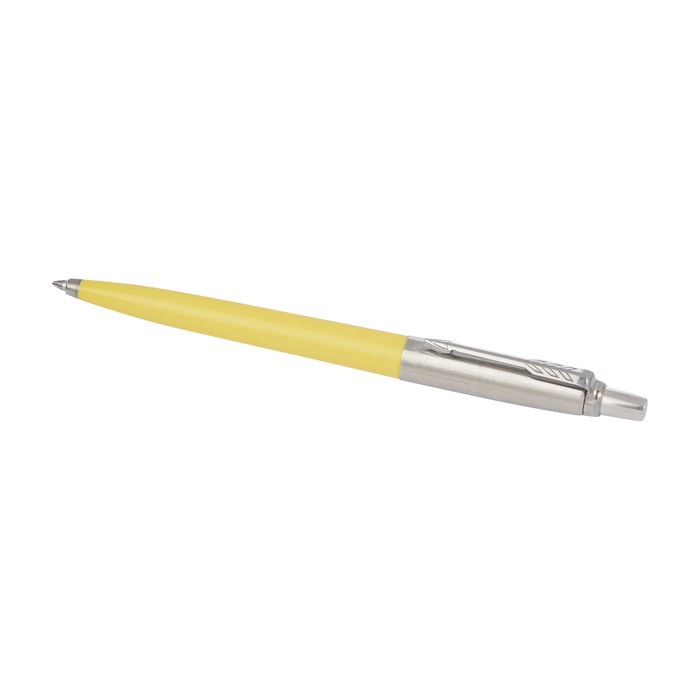 Penna A Sfera Parker Jotter Premium – Acciaio Inox Con Finiture Dorate, Ricarica QuinkFlow, Clip Iconica, Design Aerodinamico