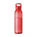 Bottiglie bpa free personalizzabili color rosso vista davanti