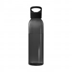 Bottiglie bpa free personalizzabili color nero vista davanti