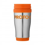 Bicchiere termico personalizzato da 400ml color arancione con stampa personalizzata