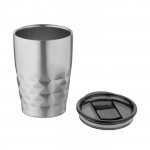 Bicchieri termici personalizzati con coperchio color argento seconda vista
