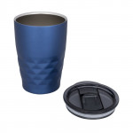 Bicchieri termici personalizzati con coperchio color blu seconda vista