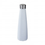 Bottiglia personalizzata placcata in rame color bianco