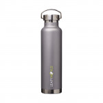 Bottiglia termica personalizzabile con logo color grigio con logo