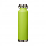 Bottiglia termica personalizzabile con logo color lime vista posteriore