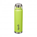 Bottiglia termica personalizzabile con logo color lime con logo