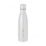 Bottiglia termica personalizzabile con logo color bianco con logo