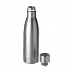 Bottiglia termica personalizzabile con logo color argento seconda vista