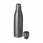 Bottiglia termica personalizzabile con logo color titanio seconda vista