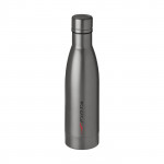 Bottiglia termica personalizzabile con logo color titanio con stampa personalizzata