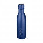 Bottiglia termica personalizzabile con logo color blu con logo