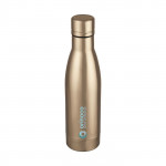 Bottiglia termica personalizzabile con logo color champagne con stampa personalizzata