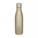 Bottiglia termica personalizzabile con logo aziendale color dorato 
