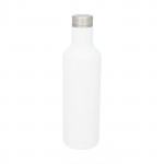 Bottiglia termica personalizzata color bianco terza vista