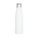 Bottiglia termica personalizzata di design color bianco vista davanti