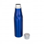 Bottiglia termica personalizzata di design color blu seconda vista