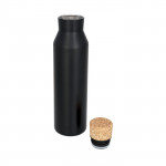 Bottiglia personalizzata con tappo in sughero color nero seconda vista